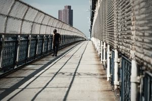 On Manhattan Bridge